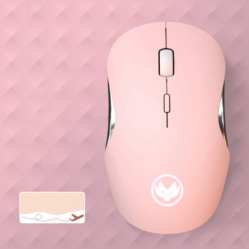 2.4GHz Wireless Mute Mouse 4 Keys 1600dpi 3 Levels Dpi Rechargeable Mouse Controller For Office Computer Notebook