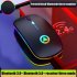 2 4GHz Wireless Optical Mouse USB Rechargeable RGB Cordless Mice For PC Laptop Frosted black Bluetooth 3 0 Bluetooth 5 0 24gHz 3 mode version