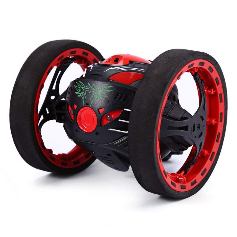 2.4GHz Wireless Remote Control Jumping RC Toy Car Bounce Car for Kids Boys Christmas Birthday Gift  black