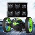 2 4GHz Wireless Remote Control Jumping RC Toy Car Bounce Car for Kids Boys Christmas Birthday Gift  green