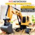 2 4Ghz 6CH 1 24 RC Excavator Mini RC Truck Rechargeable Simulated Excavator Gift  alloy 1 24