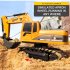 2 4Ghz 6CH 1 24 RC Excavator Mini RC Truck Rechargeable Simulated Excavator Gift  alloy 1 24