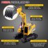 2 4Ghz 6CH 1 24 RC Excavator Mini RC Truck Rechargeable Simulated Excavator Gift  plastic 1 24