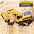 2 4Ghz 6CH 1 24 RC Excavator Mini RC Truck Rechargeable Simulated Excavator Gift  plastic 1 24