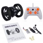 2.4Ghz Wireless Bounce Car with Remote Control LED Double Sided Tumbling High Speed Rotating  black