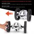 2 4Ghz Wireless Bounce Car with Remote Control LED Double Sided Tumbling High Speed Rotating  black