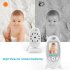 2 4Ghz wireless baby monitor with temperature sensor brings you views of your child as they sleep and lets you soothe them with lullabies if they wake