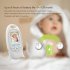 2 4Ghz wireless baby monitor with temperature sensor brings you views of your child as they sleep and lets you soothe them with lullabies if they wake