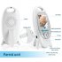 2 4Ghz wireless baby monitor with temperature sensor brings you views of your child as they sleep and lets you soothe them with lullabies if they wake