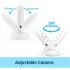 2 4Ghz wireless baby monitor with temperature sensor brings you views of your child as they sleep and lets you soothe them with lullabies if they wake