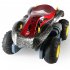 2 4g Amphibious RC Car 6ch Electric Remote Control Off Road Vehicle Deformation Yacht with Pneumatic Tires Red