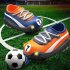 2 4g Football Remote Control Car World Cup Football Shoes High Speed Drift Stunt Car with Cool Light for Kids Blue