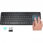 2.4g French Touch-control Keyboard Wireless Mute Comfortable R-shaped Keycap Keyboard