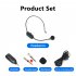 2 4g Head mounted Wireless Microphone Plug Play Teacher Conference Speech Loudspeaker Mic System With Receiver 1 to 2