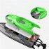 2 4g High Speed Remote Control Boat Water Circulation Cooling Capsize Reset Pulling Fishing Net Water Racing Speed Boat Green