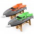 2 4g High Speed Remote Control Boat Water Circulation Cooling Capsize Reset Pulling Fishing Net Water Racing Speed Boat Orange