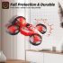 2 4g Mini Drone Headless Mode Altitude Hold One Key Take Off Landing 3D Flip RC Helicopter Model Toys Blue