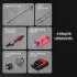 2 4g RC Car 4wd Full Scale 70km H High Speed RC Off Road Vehicle Rechargeable Brushed Drift Racing Car S911 Red