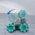 2 4g RC Car Double sided Rolling Off road Vehicle Wireless Stunt Drift Electric Car Toy Blue with music light