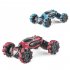 2 4g RC Car Twist Stunt Car Gesture Sensor Voice Control Drift Vehicle Toys with Light Music Single Control Blue