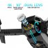 2 4g Rc Drone Rechargeable Mini Folding Quadcopter 4 Channels CS12 Hd 4k Dual Camera Remote Control Drone With Bag Black Dual Camera 1 Battery