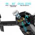2 4g Rc Drone Rechargeable Mini Folding Quadcopter 4 Channels CS12 Hd 4k Dual Camera Remote Control Drone With Bag Black Dual Camera 2 Batteries