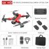 2 4g Remote Contrl Drone HD Aerial Photography Optical Flow Esc Drone Red 2 Batteries