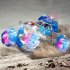 2 4g Remote Control Alloy Car Model 4wd Bubble Blowing Climbing Off road Vehicle Toys for Birthday Gifts Blue