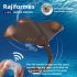 2 4g Remote Control Boat Simulation Manta Fish Long Battery Life Underwater with Light 2 Batteries