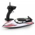 2 4g Remote Control Boat Children Long Battery Life High speed Speedboat with Light Blue