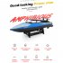 2 4g Remote Control Boat Children Long Battery Life High speed Speedboat with Light Blue