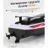 2 4g Remote Control Boat Children Long Battery Life High speed Speedboat with Light Blue