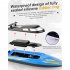 2 4g Remote Control Boat Children Long Battery Life High speed Speedboat with Light Blue