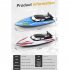2 4g Remote Control Boat Children Long Battery Life High speed Speedboat with Light Blue
