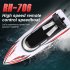 2 4g Remote Control Boat Children Long Battery Life High speed Speedboat with Light Blue