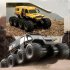 2 4g Remote Control Car 8wd Off Road Amphibious Stunt Vehicle 8 Wheel Speed Racing Truck Crawler Toys Yellow