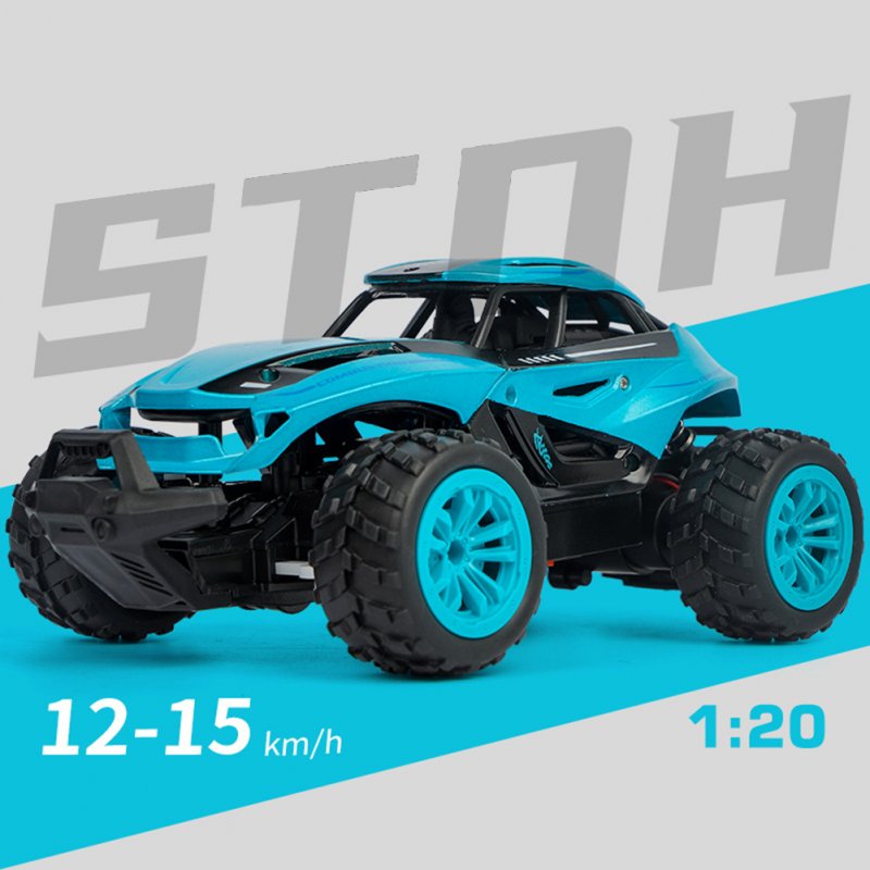 2.4g Remote Control Climbing Car 1:20 High Power Off-road Vehicle High-speed Racing Car For Boys Birthday Gift 33755 [blue] 1:18