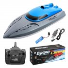 2.4g Remote Control High-speed Boat Rechargeable Long Battery Life Speedboat Children Racing Rc Boat Summer Water Toys Blue 1 battery