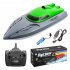2 4g Remote Control High speed Boat Rechargeable Long Battery Life Speedboat Children Racing Rc Boat Summer Water Toys Green 1 battery