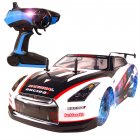 2.4g Remote Control High-speed Car Rechargeable Electric Drift Four-wheel Drive Racing Rc Car Toy For Children Gift White 1:10