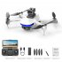 2 4g Remote Control Mini Drone Brushless HD Aerial Photography Folding Quadcopter Aircraft Toys 6k Camera Silver White