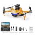 2 4g Remote Control Mini Drone Brushless HD Aerial Photography Folding Quadcopter Aircraft Toys 6k Camera Orange