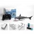 2 4g Remote Control Shark Boat with Led Light Long Endurance Summer Water Toys Gray