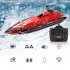 2 4g Remote Control Shark Boat High Speed Yacht Children Racing Boat Water Toys For Boys Birthday Gifts Black 1 battery