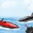 2 4g Remote Control Shark Boat High Speed Yacht Children Racing Boat Water Toys For Boys Birthday Gifts Black 1 battery