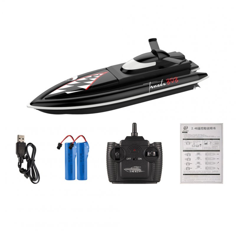 2.4g Remote Control Shark Boat High Speed Yacht Children Racing Boat