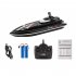 2 4g Remote Control Shark Boat High Speed Yacht Children Racing Boat Water Toys For Boys Birthday Gifts Black 2 batteries