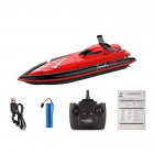2.4g Remote Control Shark Boat High Speed Yacht Children Racing Boat Water Toys For Boys Birthday Gifts Red 3 batteries