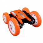 2.4g Remote Control Stunt Car 4-channel Double-sided Butterfly Rotating Rc Car With Light For Children Birthday Gifts orange