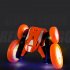 2 4g Remote Control Stunt Car 4 channel Double sided Butterfly Rotating Rc Car With Light For Children Birthday Gifts orange